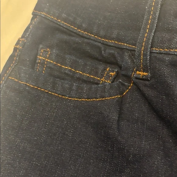 Levi's 512 Dark Indigo perfect slimming Capri SZ 10 high rise wide leg NWOT - Picture 10 of 15